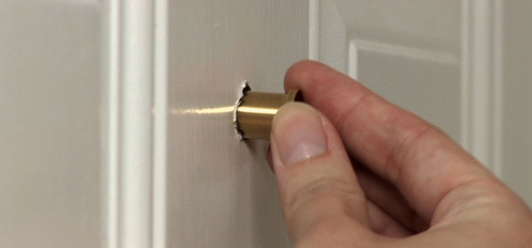 peephole door repair in Campbell